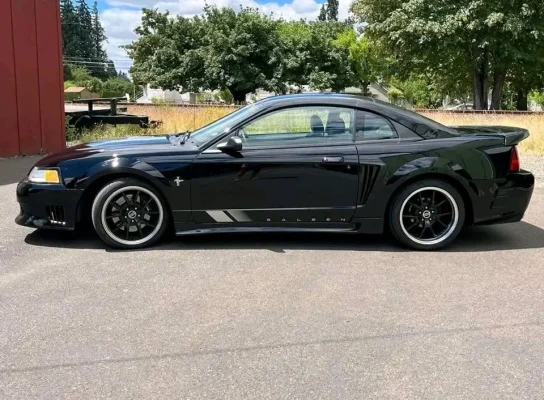 2000 Ford Mustang for sale black coupe with 4.6L V8 and 5-speed manual at Stricker Cars Yard